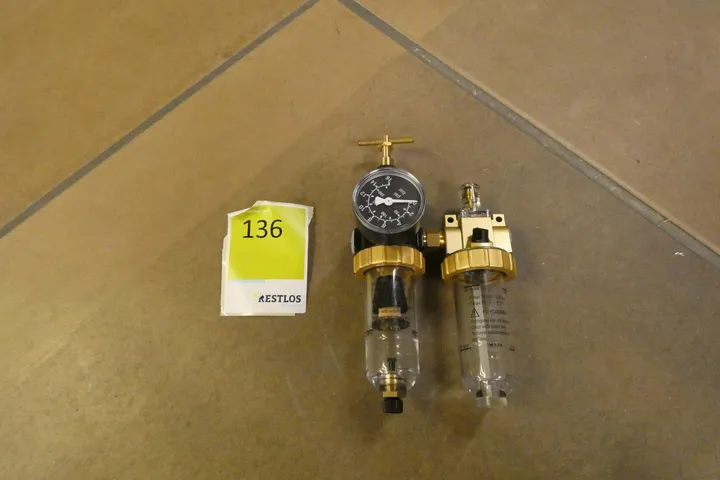 Wartungseinheit, Filterdruckregler mit Manometer + Öler